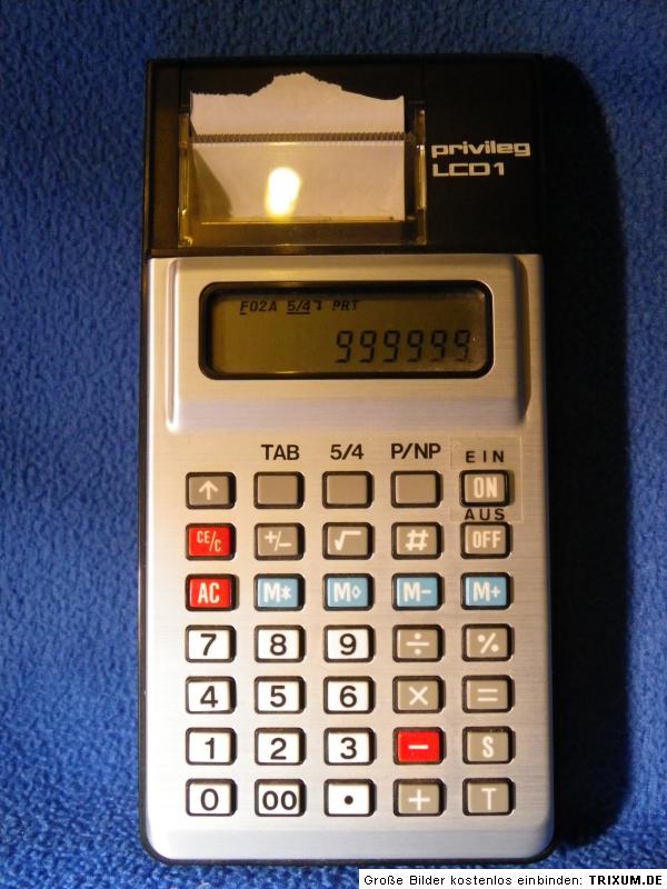 TASCHENRECHNER PRIVILEG LCD 1 LCD1 CALCULATOR | EBay