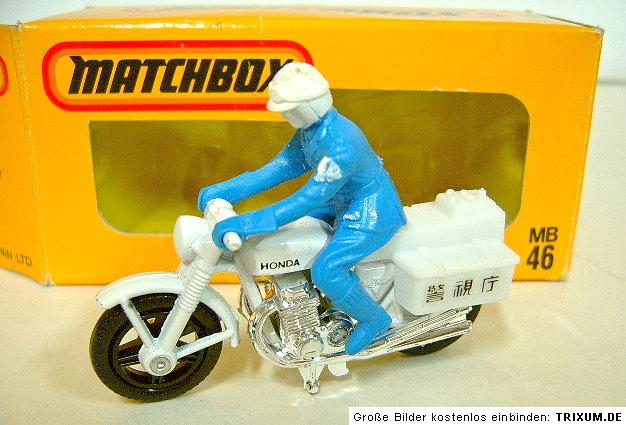 Matchbox SF J 46 Honda CB750 Police Bike Japanbox