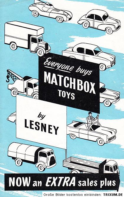 Extremly rare 1959 Matchbox Presentation Set leaflet  