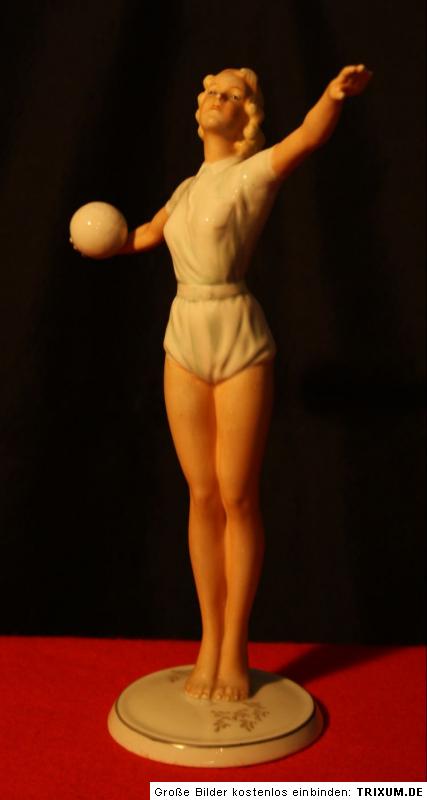 Ballspielerin artdeco Schaubach Kunst 1928 53, 24,5cm  