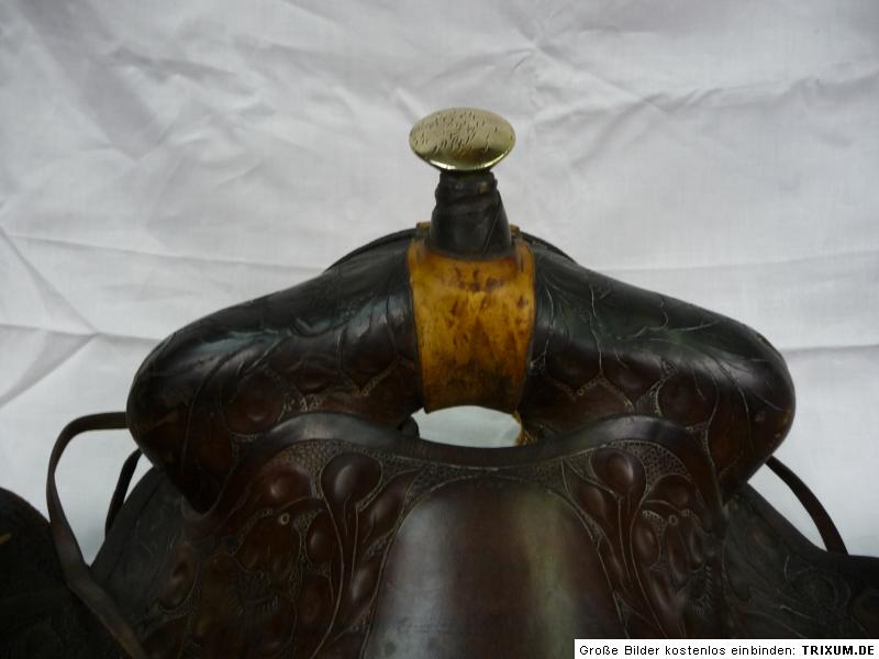 Alter Sattel WESTERNSATTEL 19 Jh. Spanien (?) Saddle