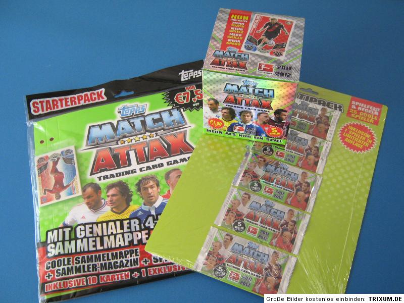 Match Attax 2011/12   100 Booster + 1 Starterpack + Multipack Neu/OVP