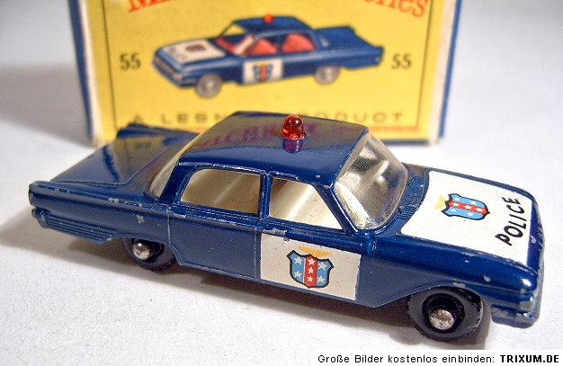 Ford fairlane police car matchbox #4