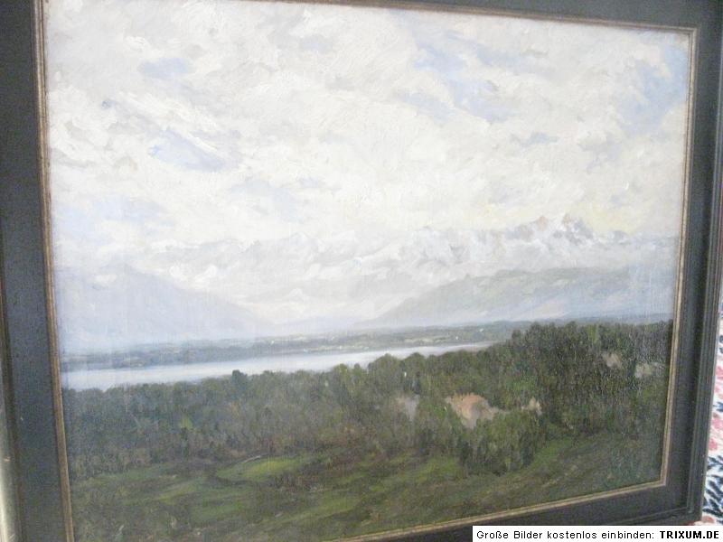 LAMMERT Eduard, *1867 Blick über den Chiemsee  