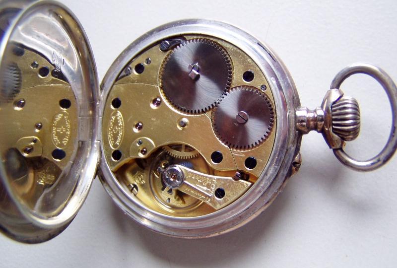 Taschenuhr SILBER 800 Uhrwerk Viktoria Patent  