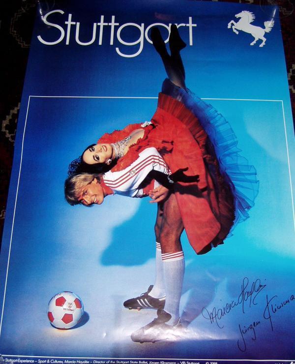 Poster VFB Stuttgart Klinsmann Haydée Fußball Ballett  